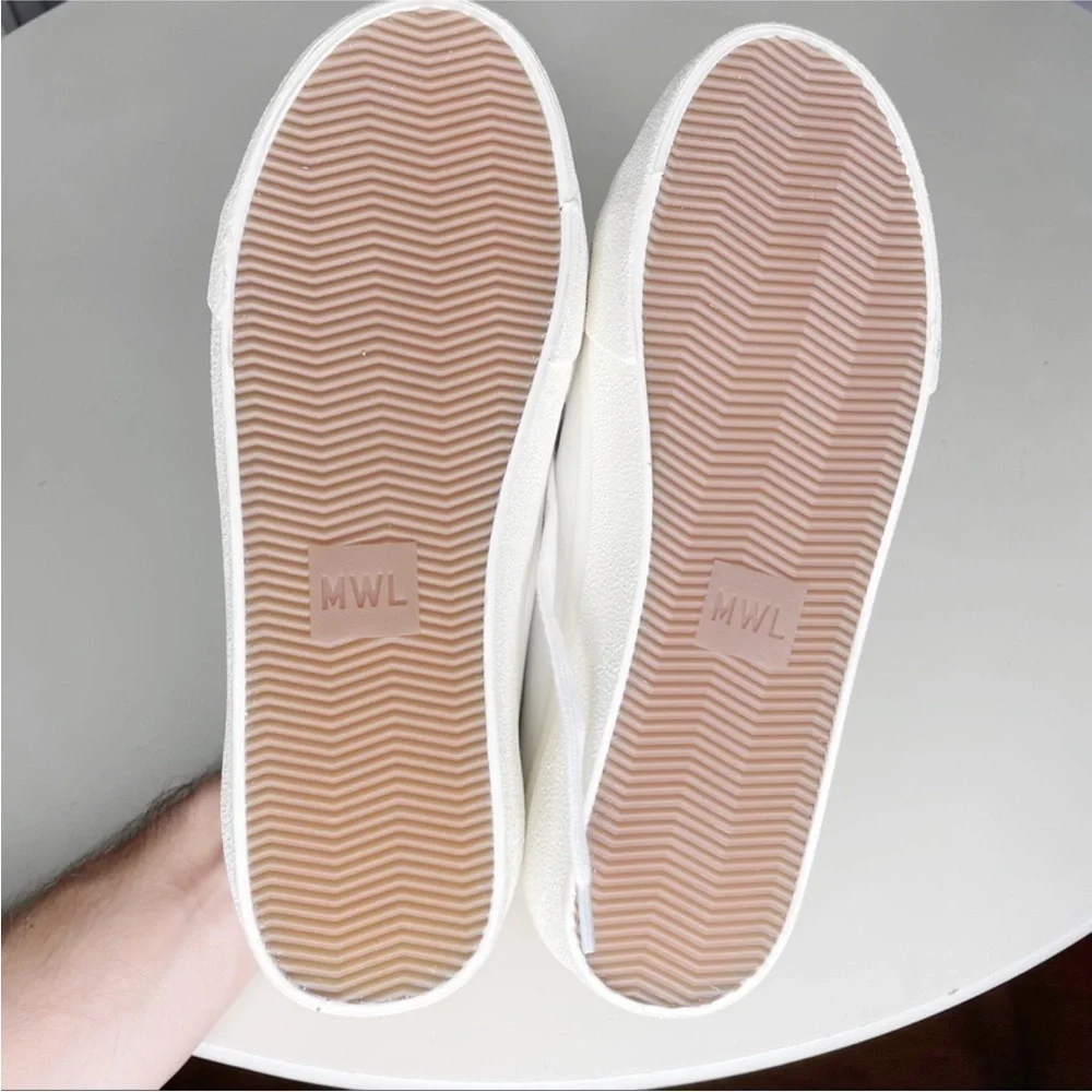 Madewell Women’s Sidewalk Low-Top Sneakers Snake Embossed Leather Size 7